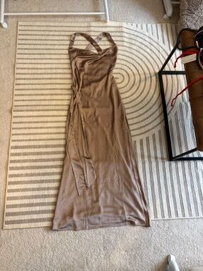 Meshki Caellie Satin Cowl Maxi Dress